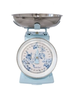 Kuchyňská retro váha Nathalie modrá do 3 kg