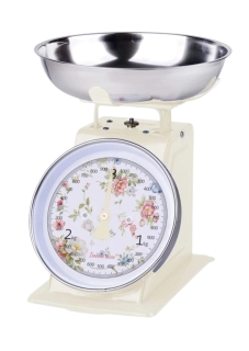 Kuchyňská retro váha English Garden béžová do 3 kg